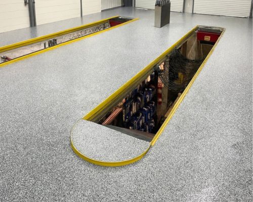 Commercial epoxy flooring installed by DJ Epoxy Solutions