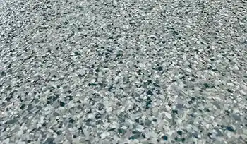 Flake epoxy floor finish sample