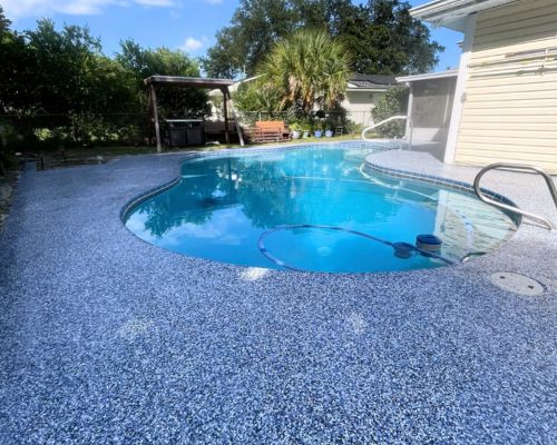 Project Pool deck transformation After