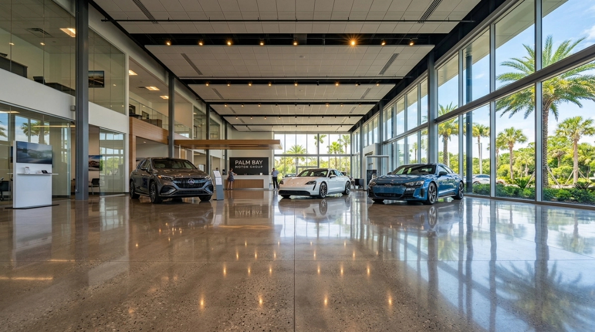 dj epoxy-solutions-polished-concrete-floors-commercial-showroom-finished-palm-bay-fl-05