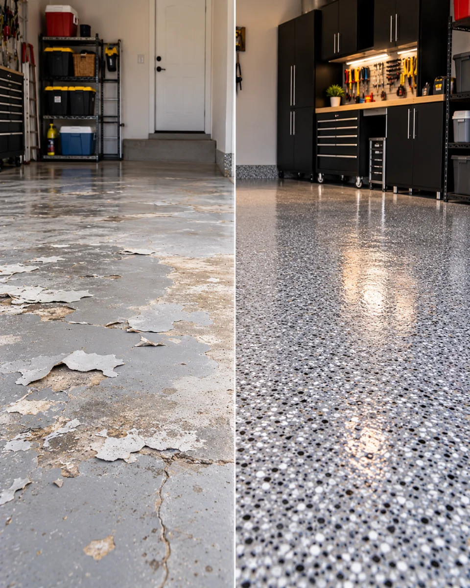Flake Garage Flooring Is Different From Garage Paint