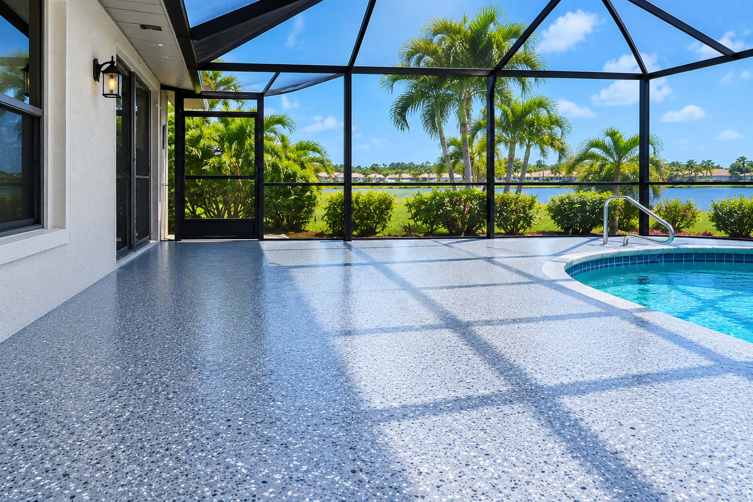 Flake Patio & Lanai Floor Coating