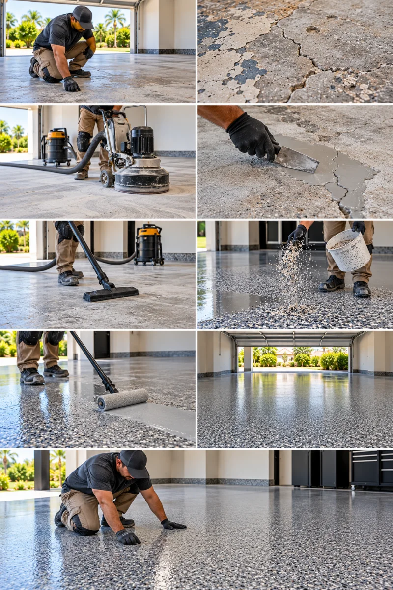 How DJ Epoxy Solutions Installs Quartz Flooring