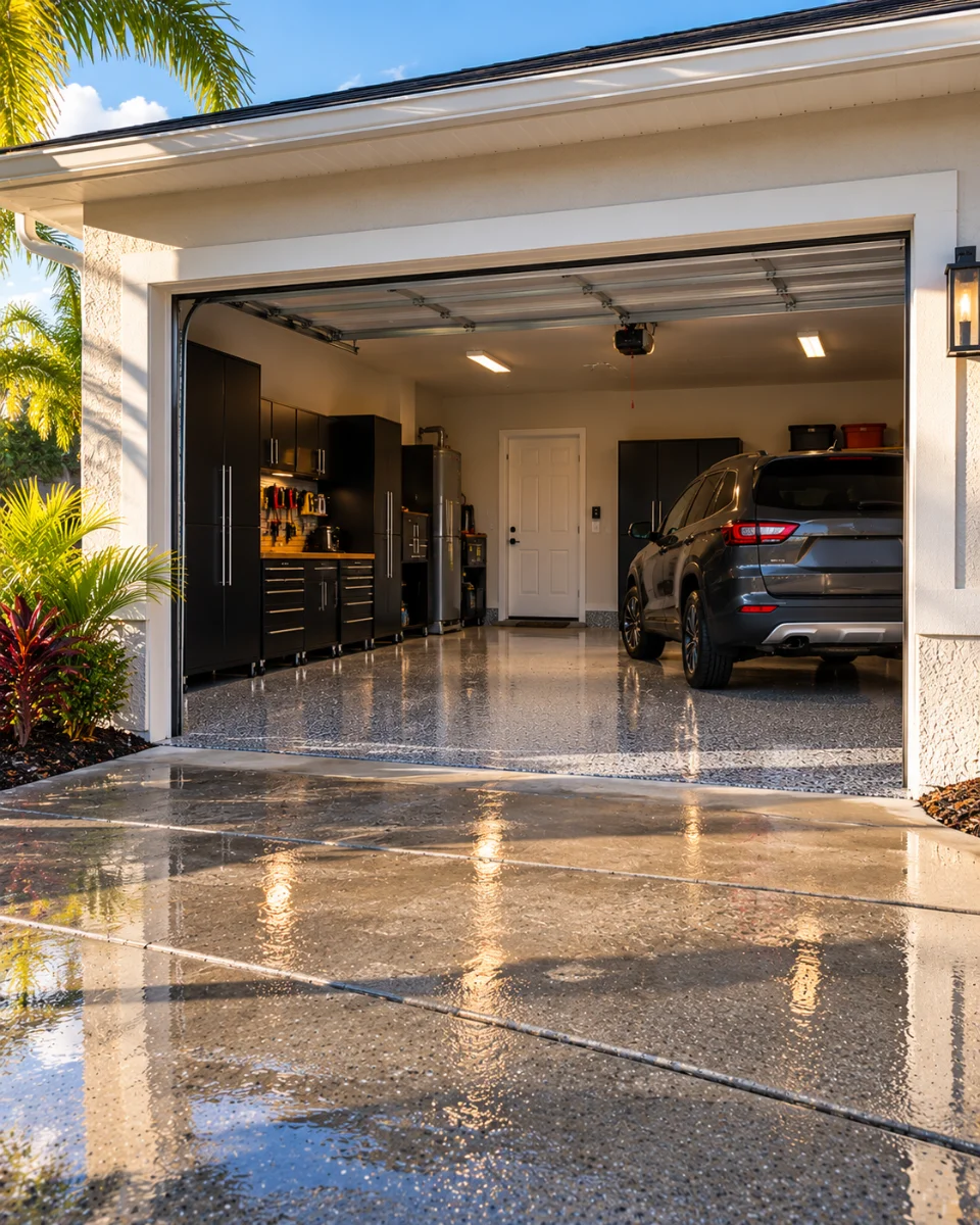 Palm Bay Garages Deal With Heat Rain and Wet Vehicles