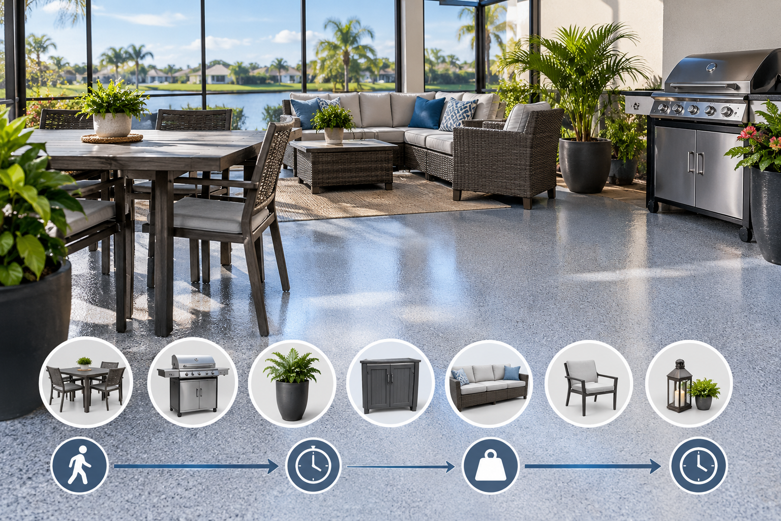 Plan for Furniture, Grills, and Heavy Items