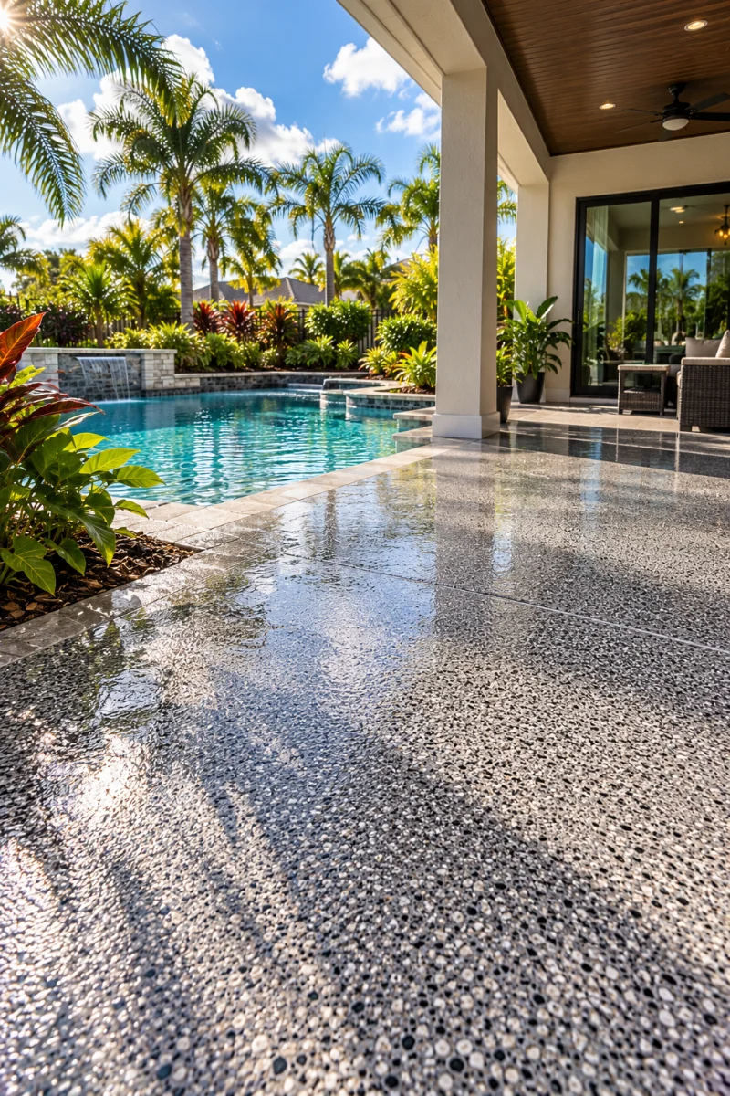 Quartz Flooring for Florida Outdoor Spaces