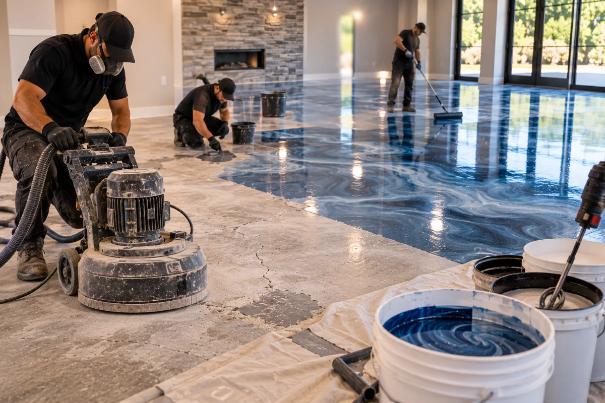 Why Metallic Epoxy Takes More Time